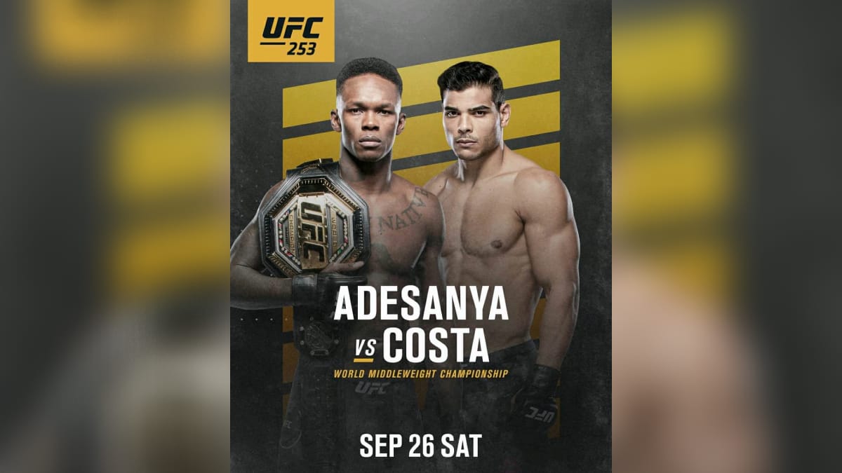 UFC 253: Overall fight card of UFC 253