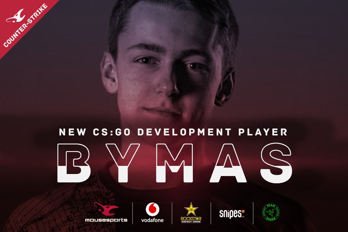 Bymas to join Mousesports as their sixth man on the roster