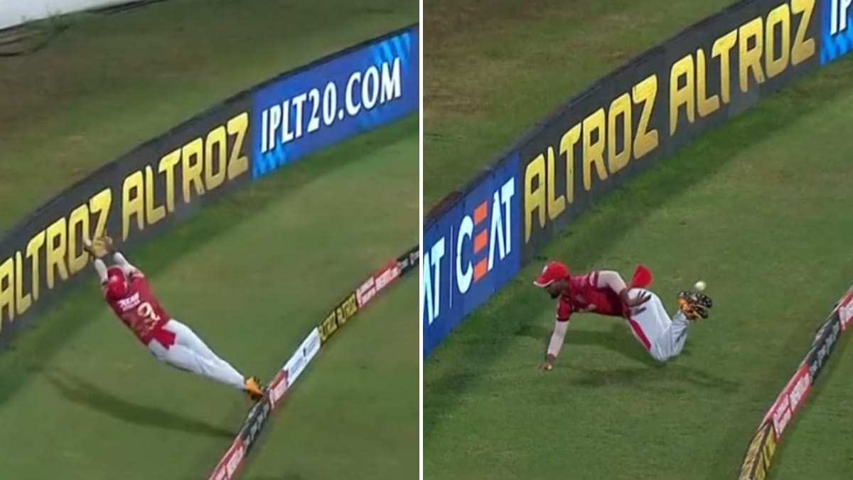 IPL 2020 KXIP vs RR WATCH: Nicholas Pooran defies gravity and saves six runs, best save I’ve seen hails Tendulkar