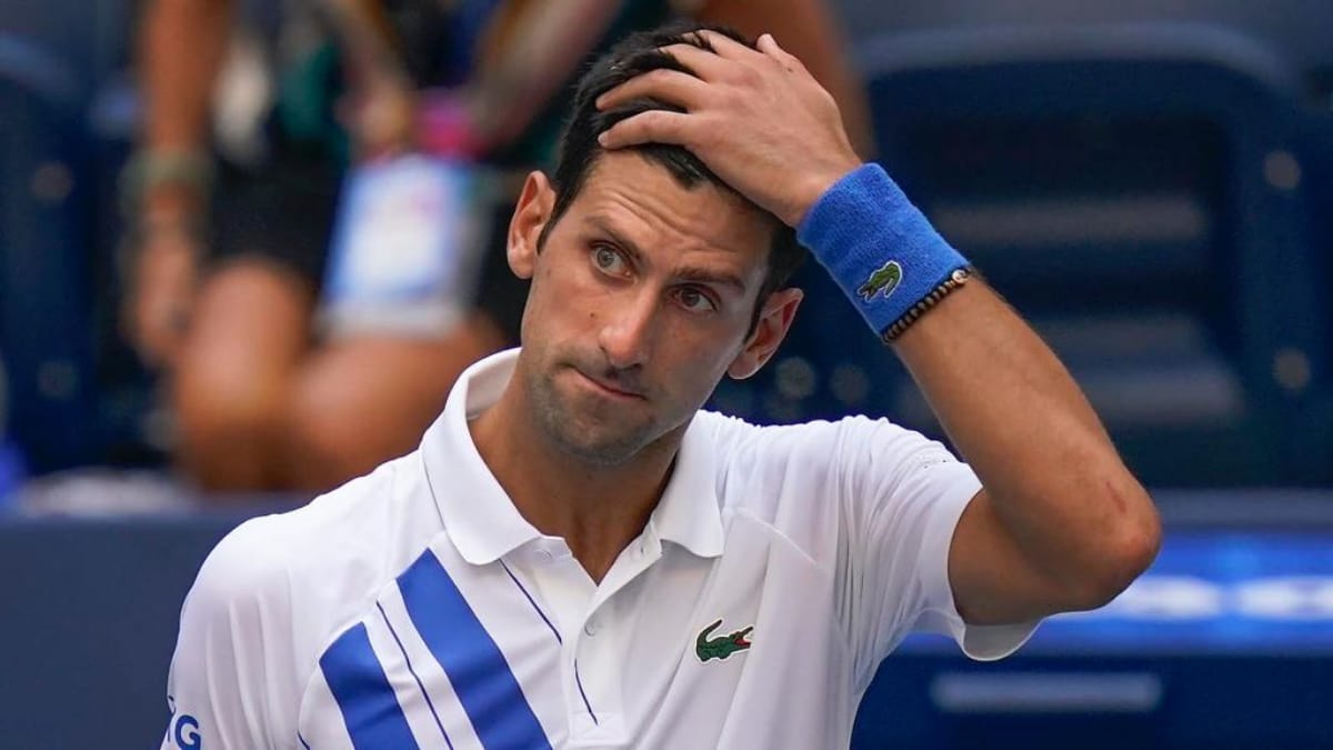 “Going to be extra careful of hitting tennis balls around the court this time,” says Novak Djokovic