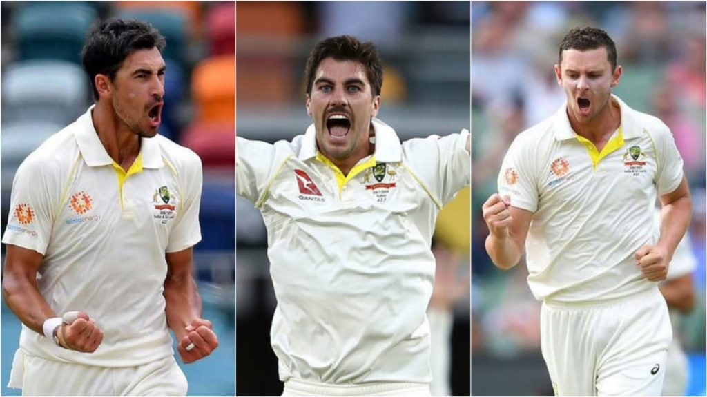 Mitchell Starc, Pat Cummins, Josh Hazlewood