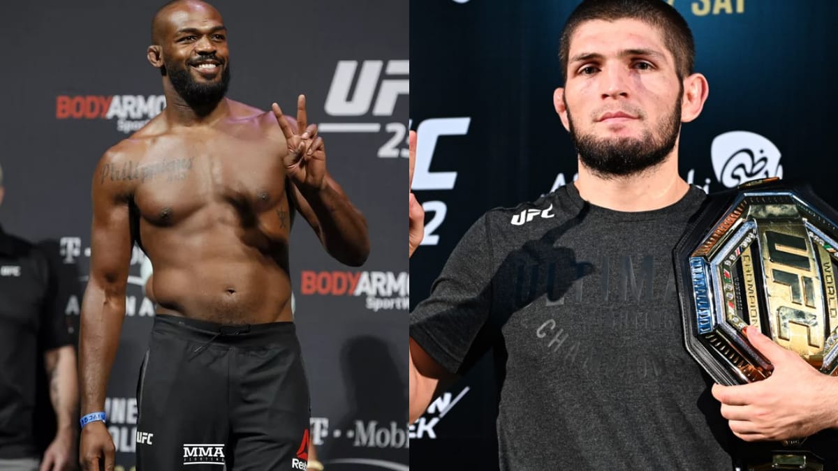 “What about Jon Jones?”- Khabib Nurmagomedov receives criticism for leaving out Jones from his ‘list of champions’