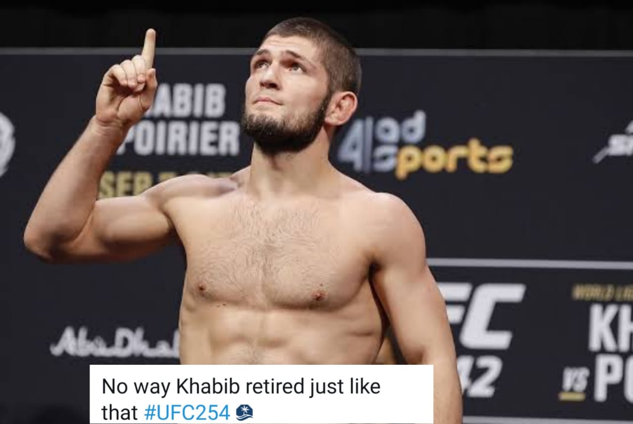 Twitter reacts to Khabib Nurmagomedov’s win over Justin Gaethje and his shock retirement