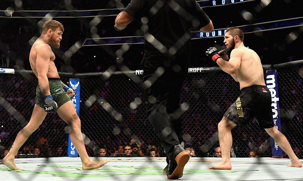 Conor Mcgregor boasts about his illegal move on Khabib Nurmagomedov at UFC 229