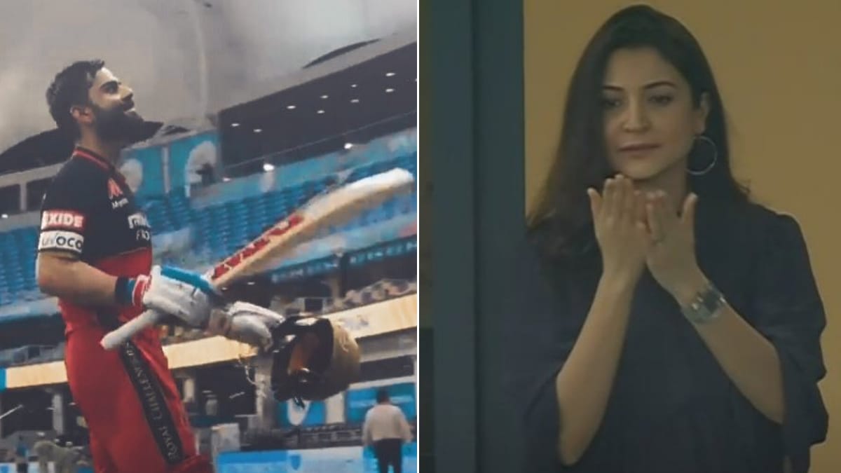 IPL 2020: CSK VS RCB, Anushka Sharma cheers for Virat Kohli after hitting unbeaten 90