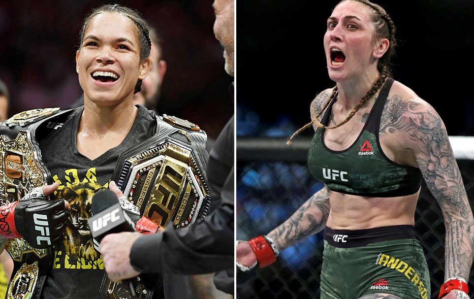 ‘I feel like I’m the first true featherweight that she’s fought that brings a lot of power’ – Amanda Nunes issues a warning to the towering Megan Anderson ahead of their fight at UFC 259