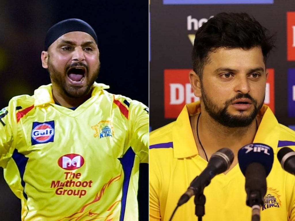 Harbhajan Singh and Suresh Raina