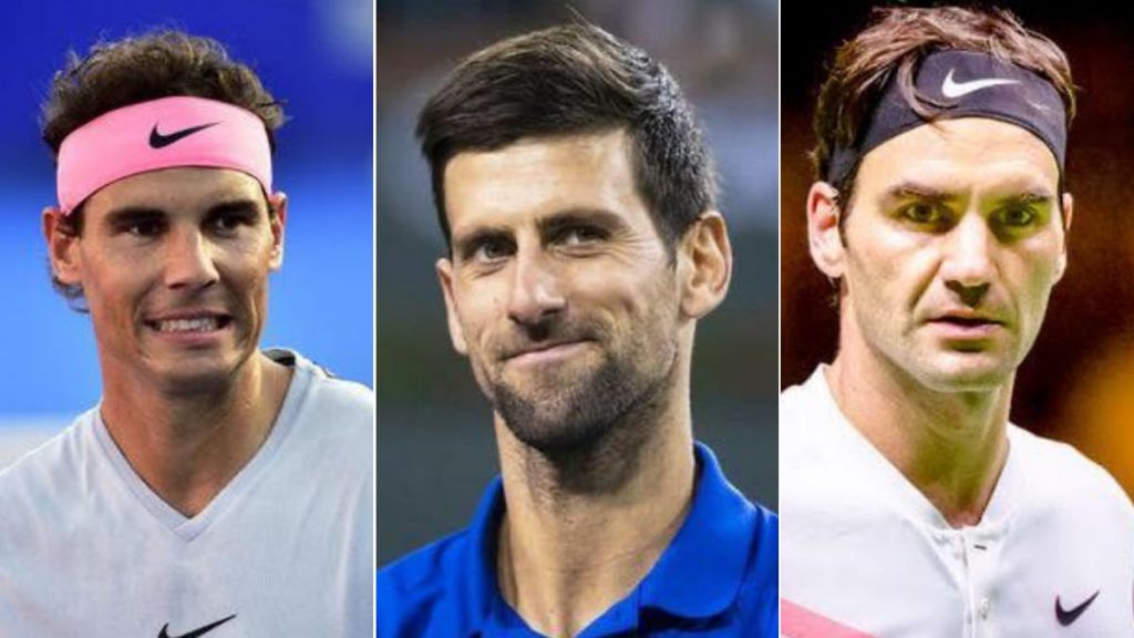 Rafael Nadal, Novak Djokovic, Roger Federer