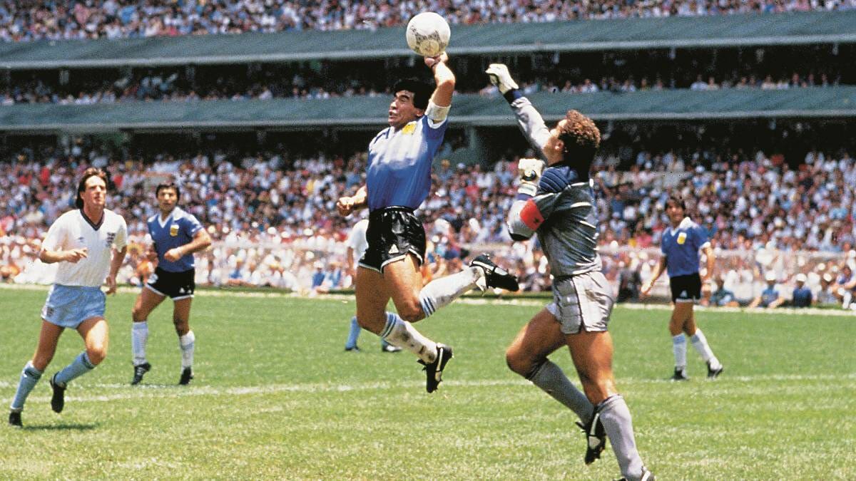 Diego Maradona’s famous ‘Hand of God’ jersey worn during the 1986 FIFA World Cup quarterfinal against England sold for over $8.9 million