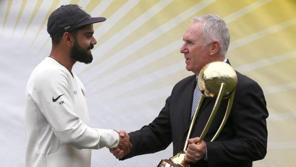 Virat Kohli and Allan Border