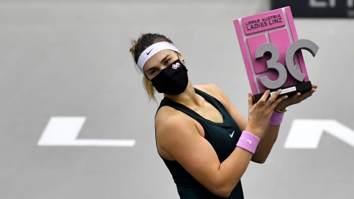 WTA Linz Open 2020: Aryna Sabalenka wins her 3rd title of the year beating Elise Mertens in the final