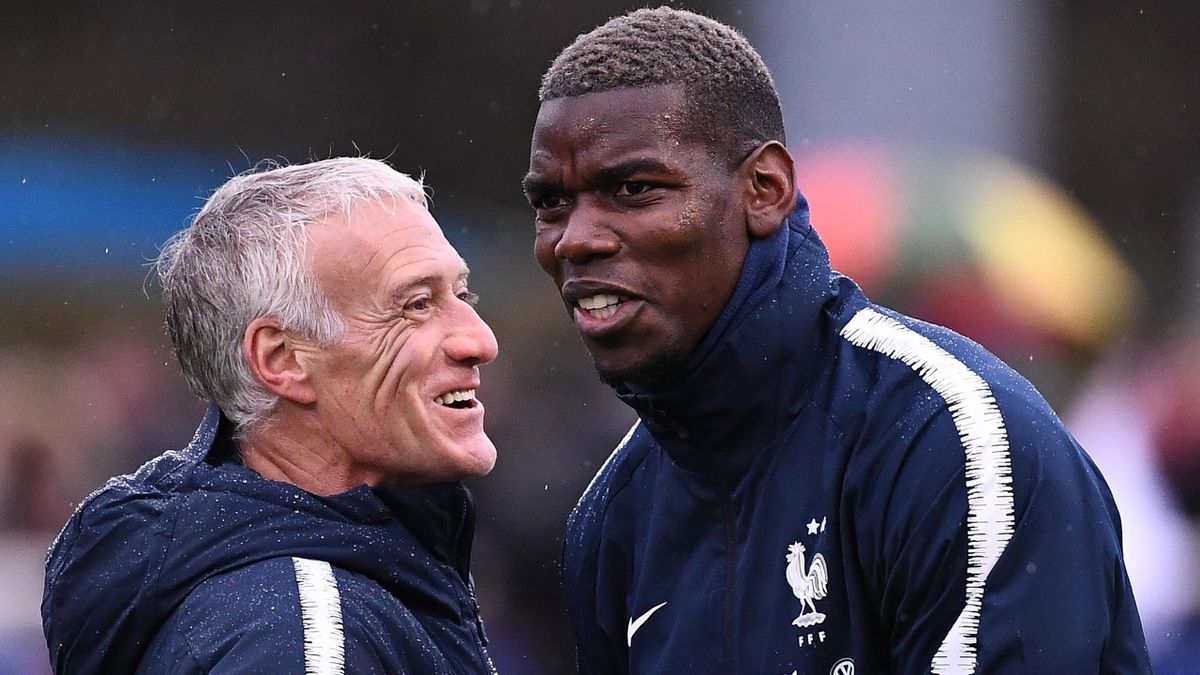 Didier Deschamps has defended Paul Pogba over form