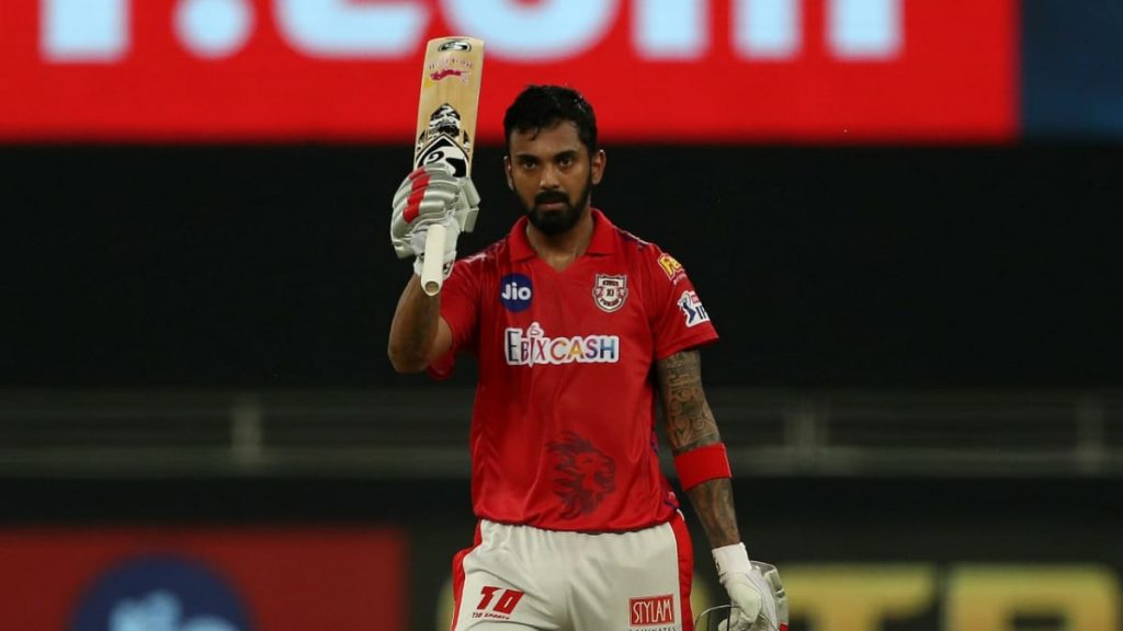 KL Rahul celebrates his century