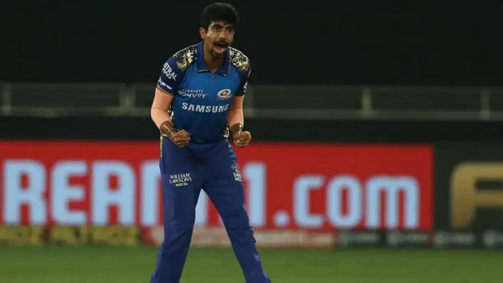 Jasprit Bumrah pumped up after a wicket