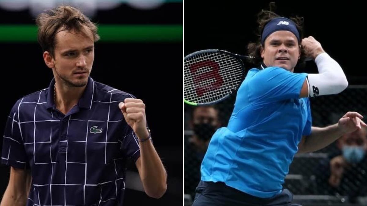 ATP Paris Bercy: Daniil Medvedev vs Milos Raonic Preview, Head-to-Head and Prediction for Rolex Paris Masters 2020