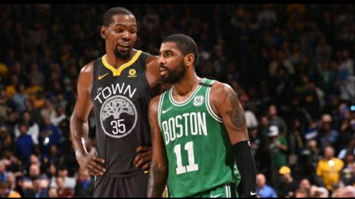 Fans excited to see Kyrie Irving and Kevin Durant at practice