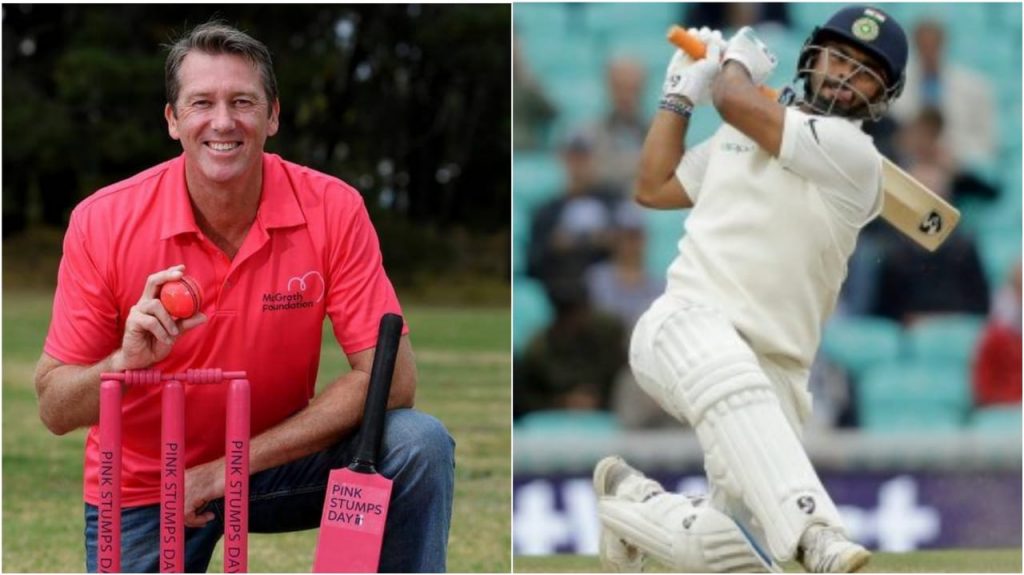 Glenn McGrath and Rishabh Pant