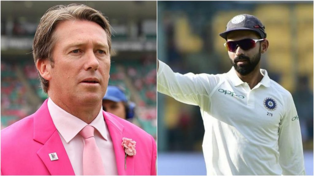 Glenn McGrath and Ajinkya Rahane