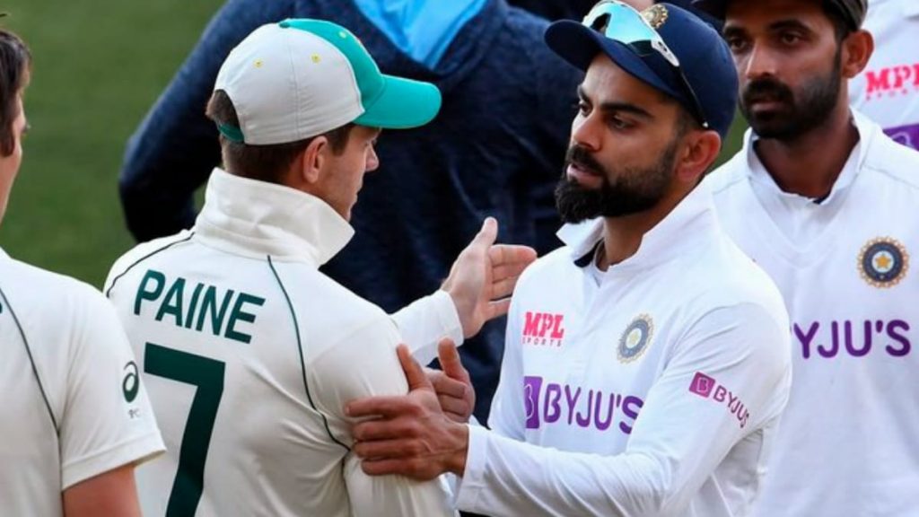 Virat Kohli and Tim Paine