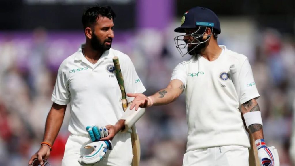 Cheteshwar Pujara and Virat Kohli