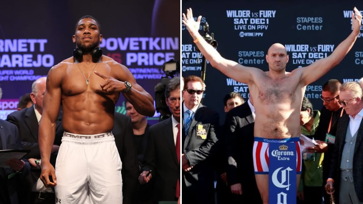 ‘I would welcome Tyson Fury to that’ – Anthony Joshua says he would love to fight Tyson Fury at the Wembley Stadium