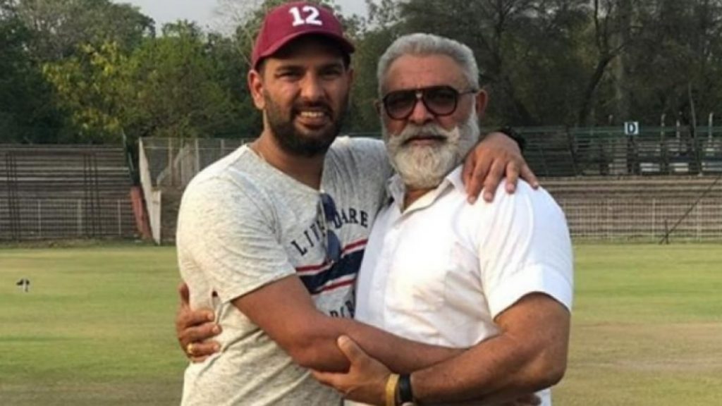 Yuvraj Singh with father Yograj Singh