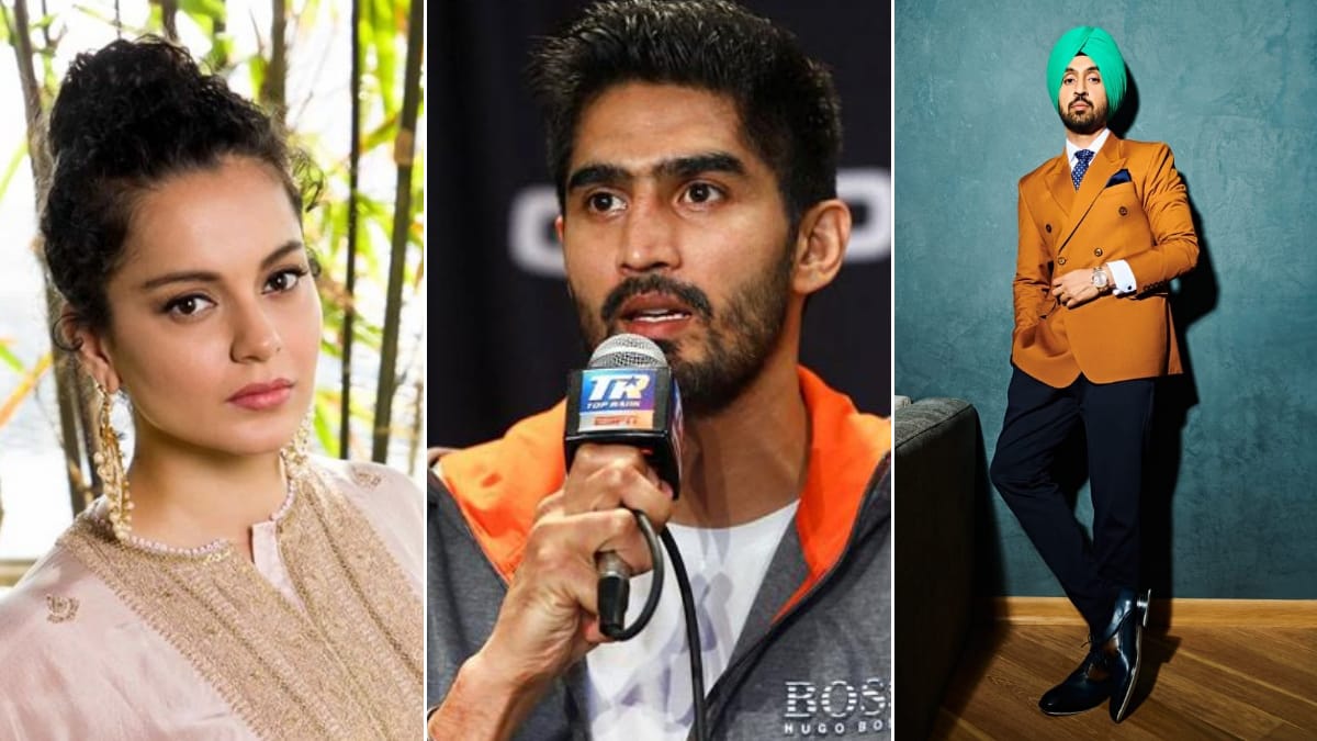 Boxer Vijender Singh reacts after Kangana Ranaut and Diljit Dosanjh indulge in a verbal spat on Twitter