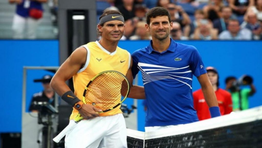 Rafael Nadal and Novak Djokovic 