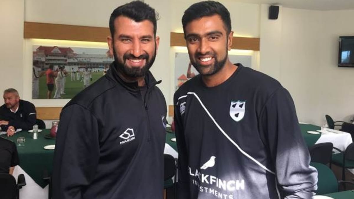 “If he goes over the top against England, I’ll take half my mustache out” – Ravichandran Ashwin makes open challenge to Cheteshwar Pujara