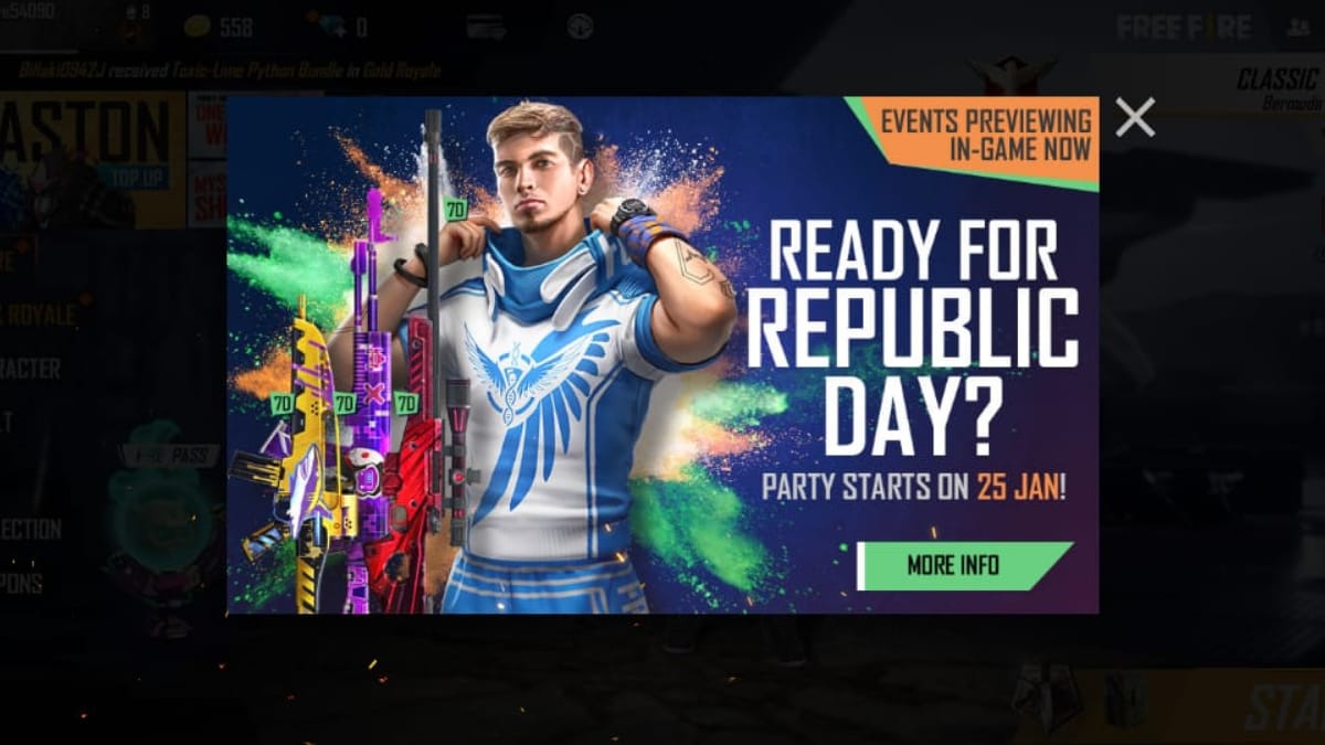 Free Fire Republic day events: All you need to know