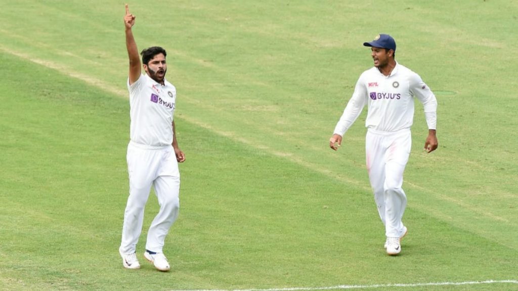 Shardul Thakur celebrates a wicket (Photo - BCCI)