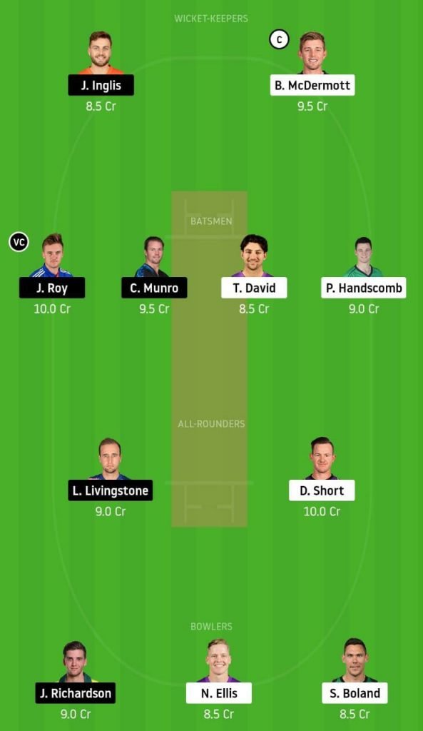 HBH vs PRS Dream11