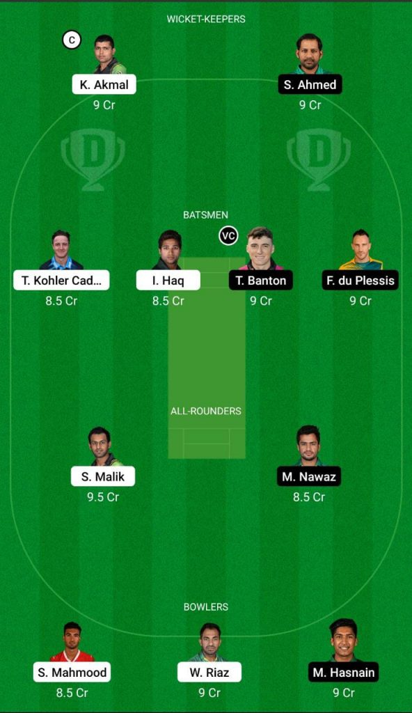 PZ vs QG Dream11