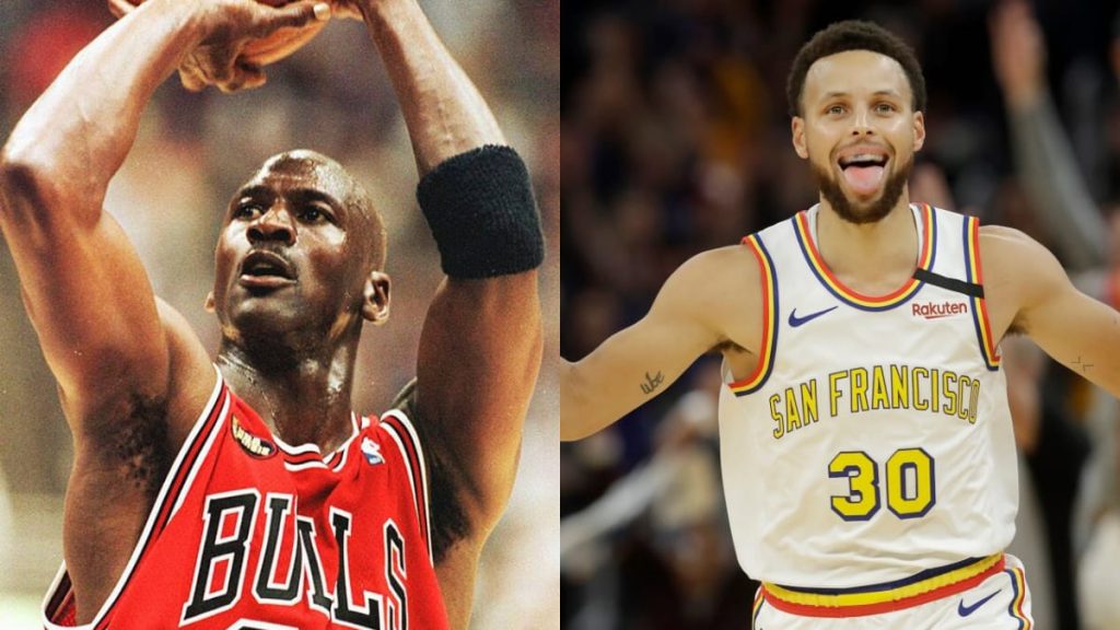 Michael Jordan and Stephen Curry