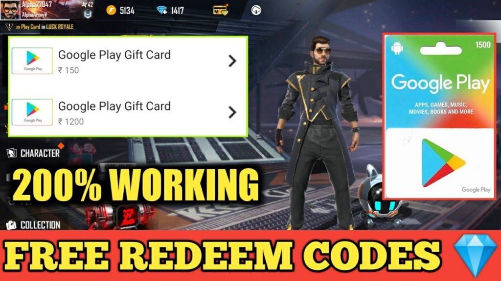 Free Fire Redeem Codes
