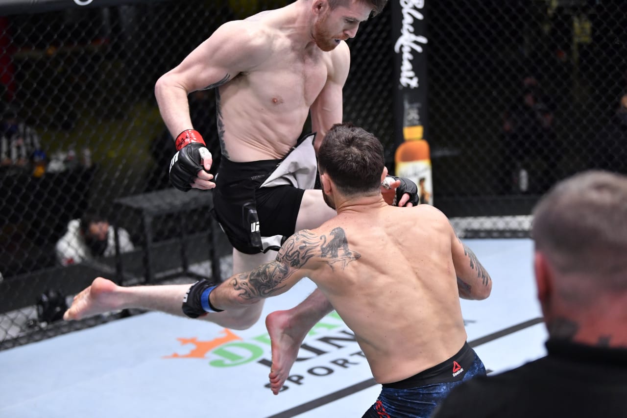 UFC Vegas 18 (Co-Main Event): Cory Sandhagen knocked Frankie Edgar with a perfect jumping knee