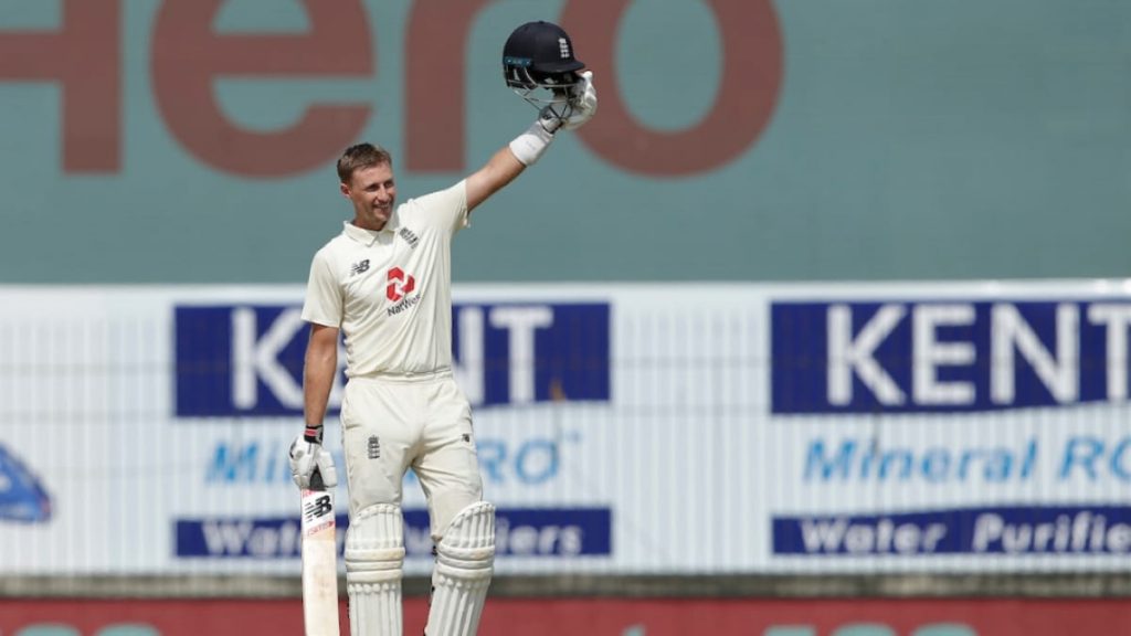 Joe Root celebrates his double century (Phtoto - BCCI)