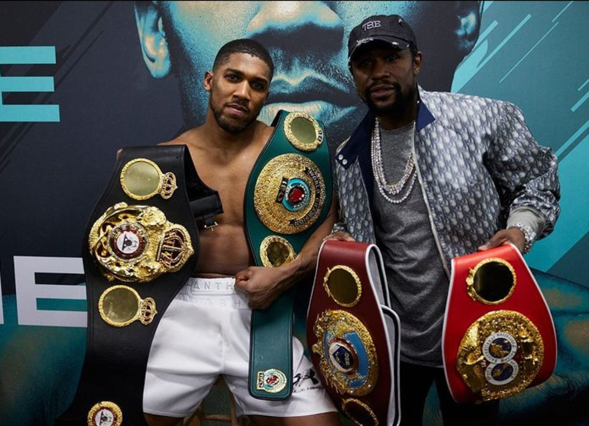 ‘I pulled off one of his favourite moves’ – Anthony Joshua reveals he executed one of Floyd Mayweather’s signature moves during his knockout victory over Kubrat Pulev