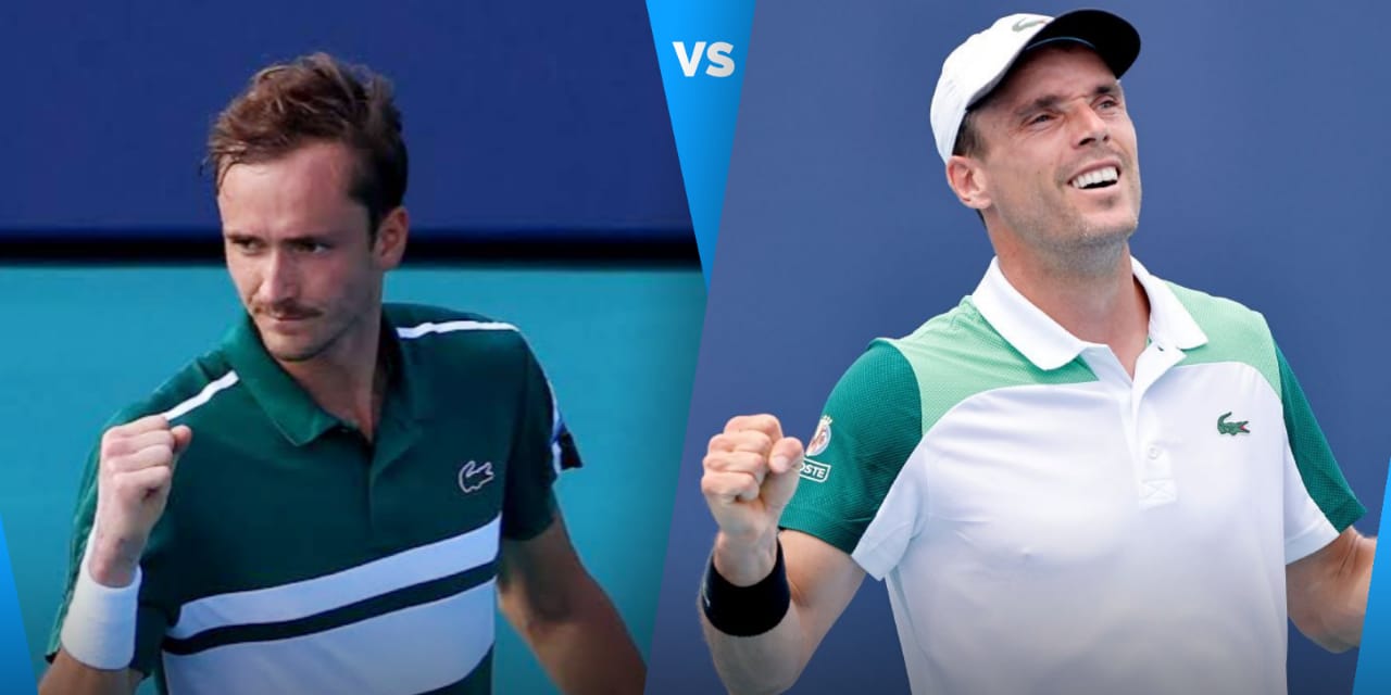 ATP Miami Open 2021: Daniil Medvedev vs Roberto Bautista Agut-Preview, Head to Head and Prediction