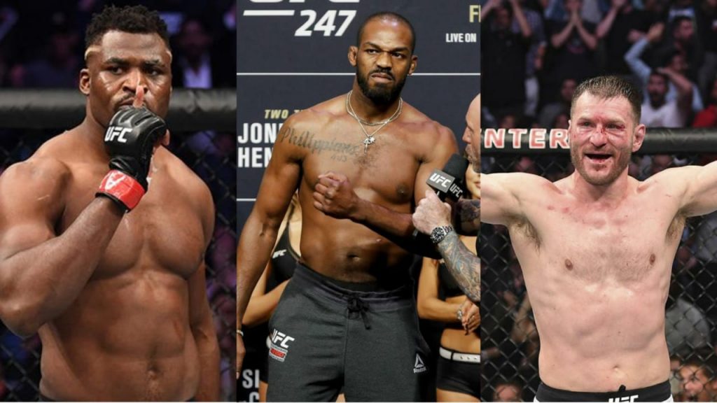 Francis Ngannou-Jon Jones- Stipe Miocic