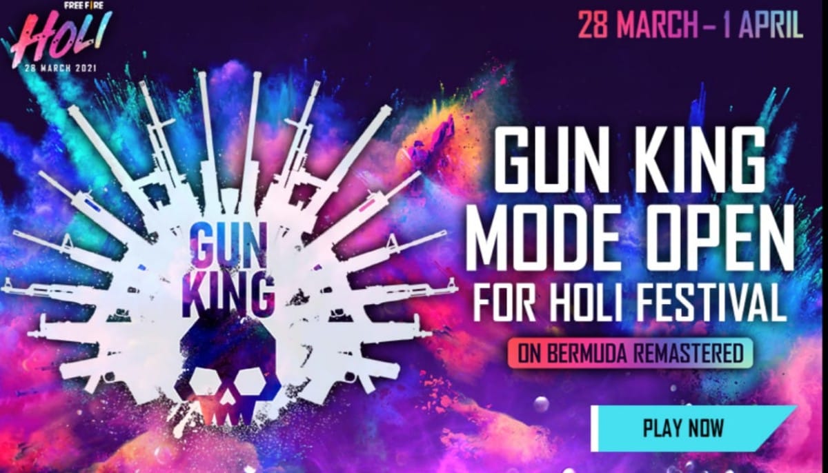 Free Fire Gun King game mode, Holi 2021: All you need to know