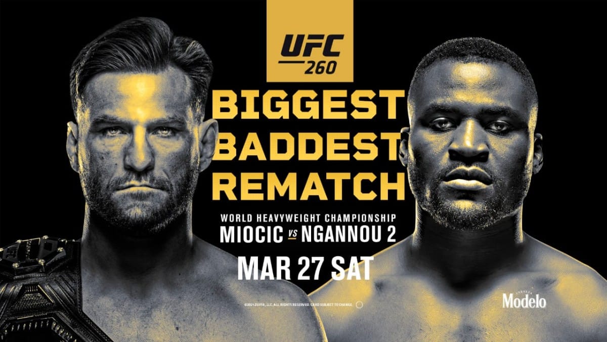 UFC 260: Play by Play live results, Stipe Miocic vs Francis Ngannou 2