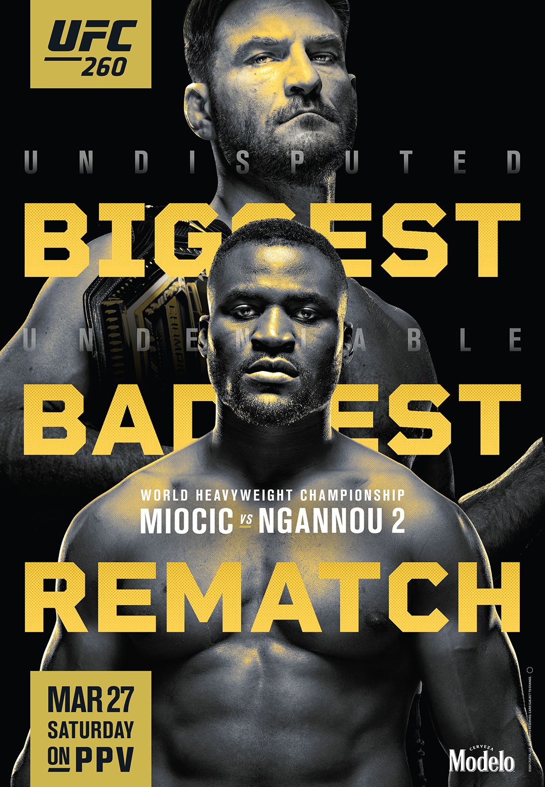 UFC 260 Full Fight Card: The Biggest Baddest Rematch is here!