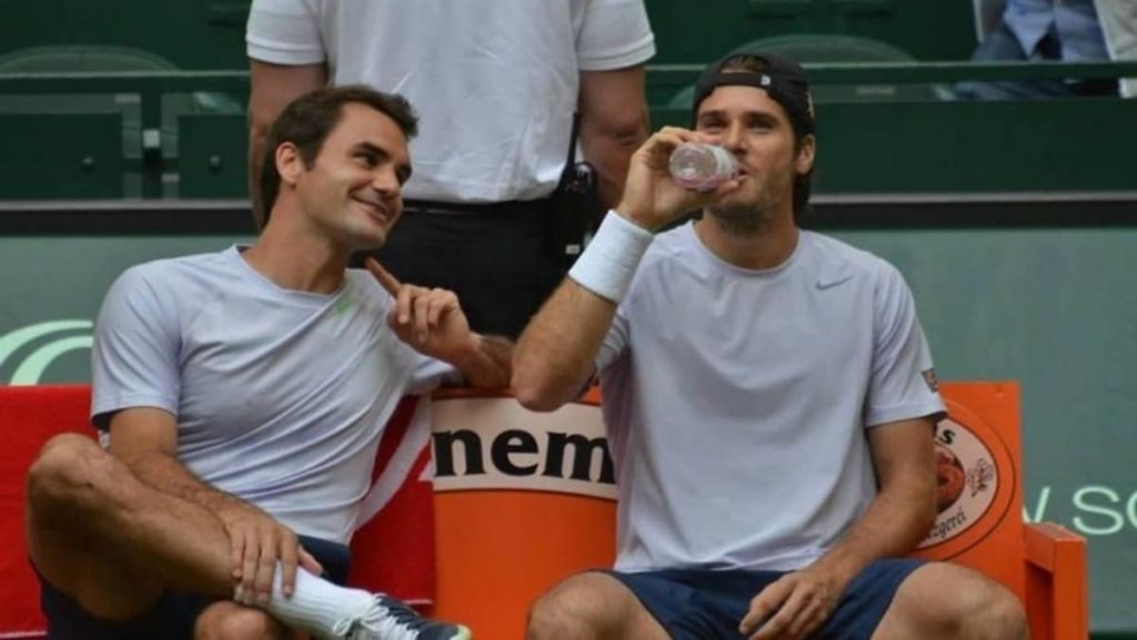 Roger Federer and Tommy Haas