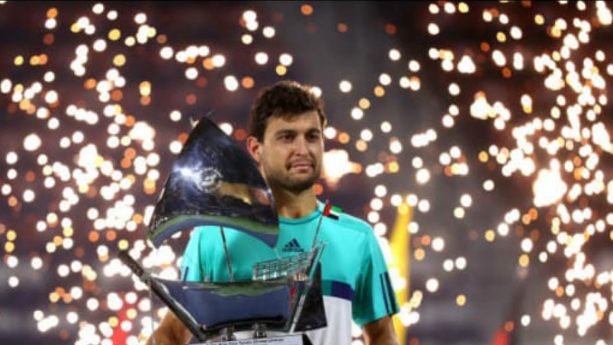 Aslan Karatsev thanks his team and fans after winning his maiden ATP title