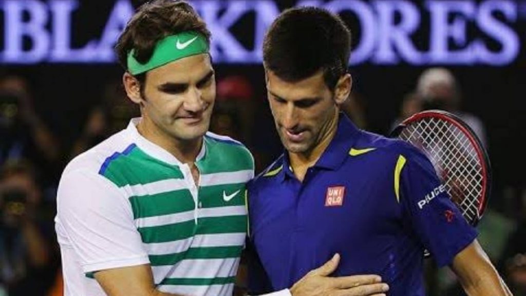 Roger Federer and Novak Djokovic