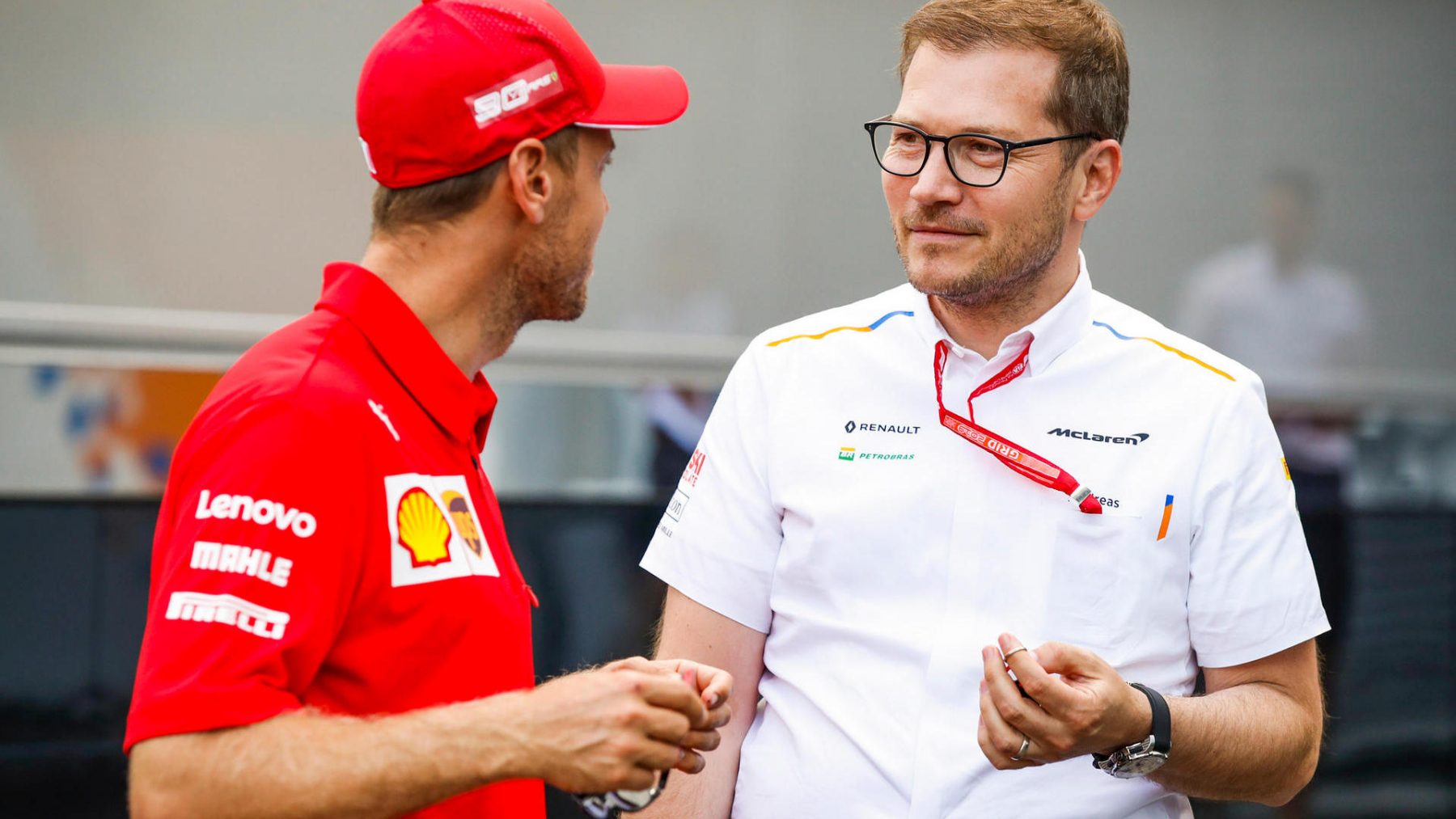 Sebastian Vettel gains no sympathy from the McLaren F1 Boss, Andreas Seidl