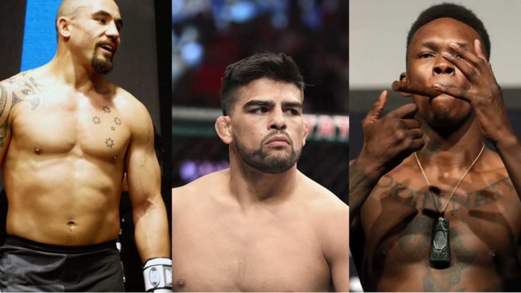 Robert Whittaker Kelvin Gatselum Israel Adesanya