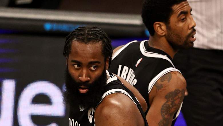 Kyrie Irving and James Harden lead Nets to overcome Knicks challenge