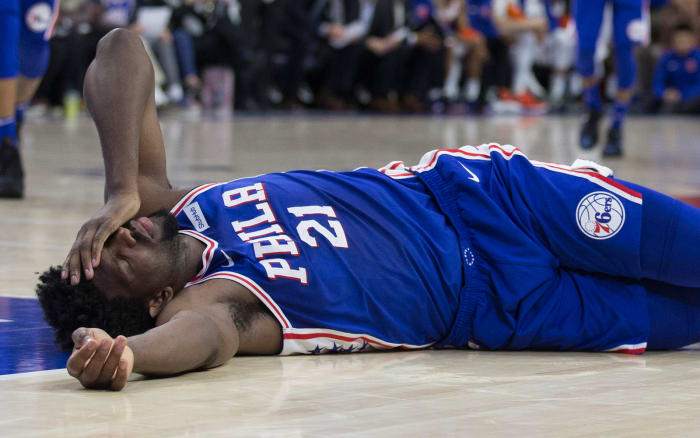 F*****k!” Sixers fans given major scare as Joel Embiid screams out of agony, holding his knee 